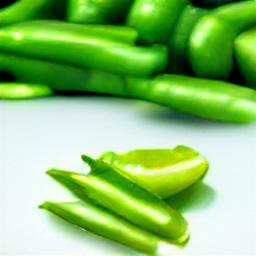 generated: a green pepper sliced into many pieces #5